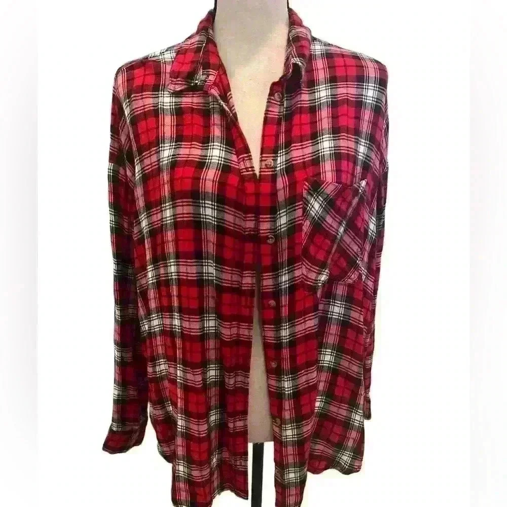 H&M checkered flannel - Picture 2 of 3